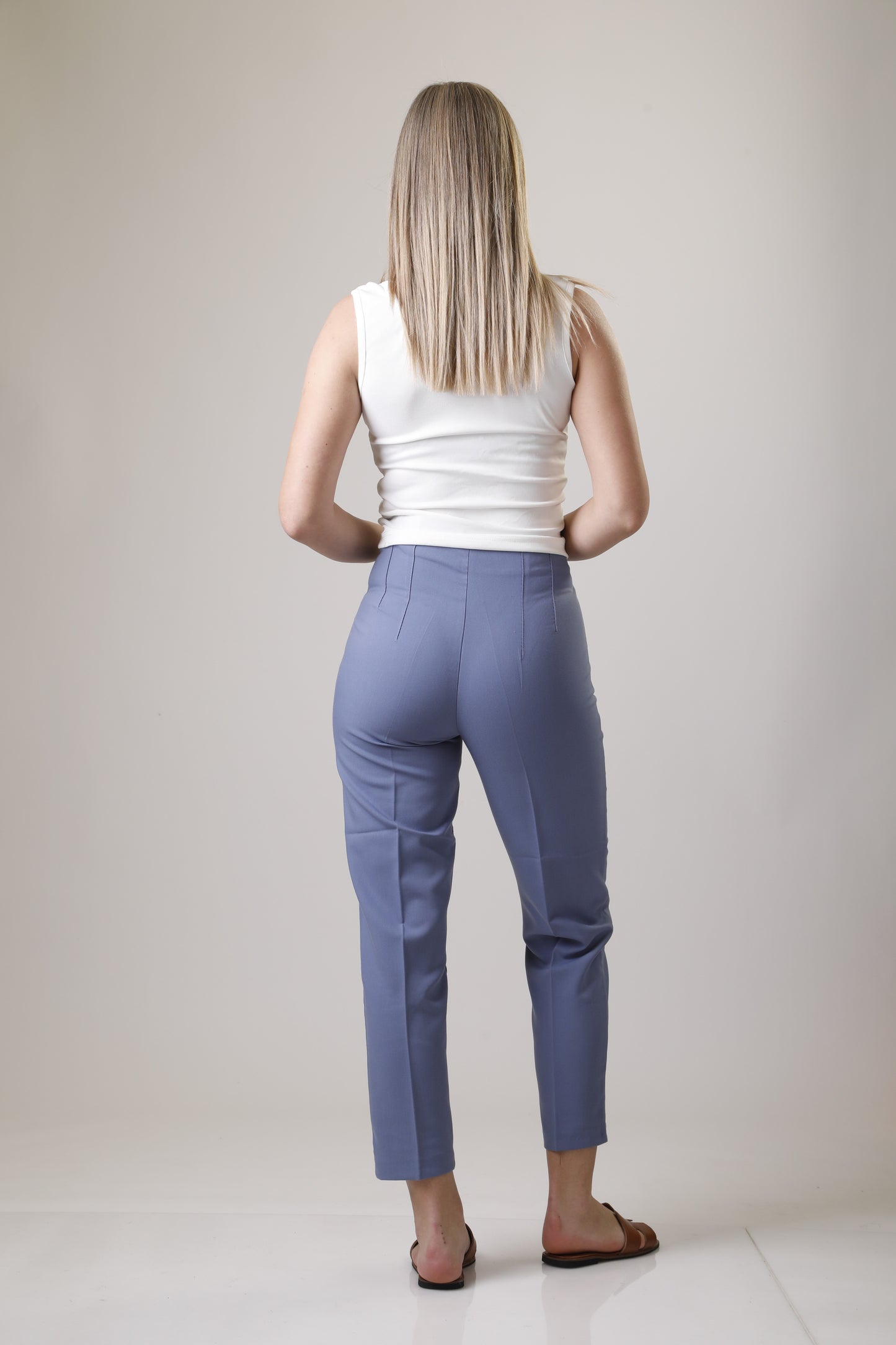 Trousers with Visible Seams