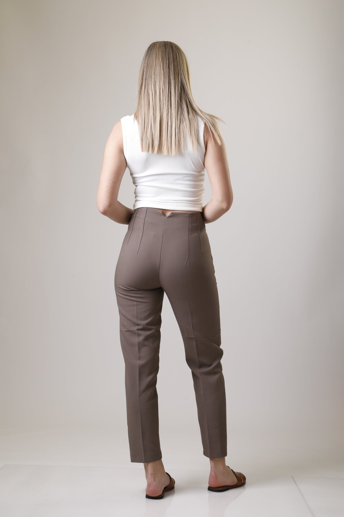 Trousers with Visible Seams