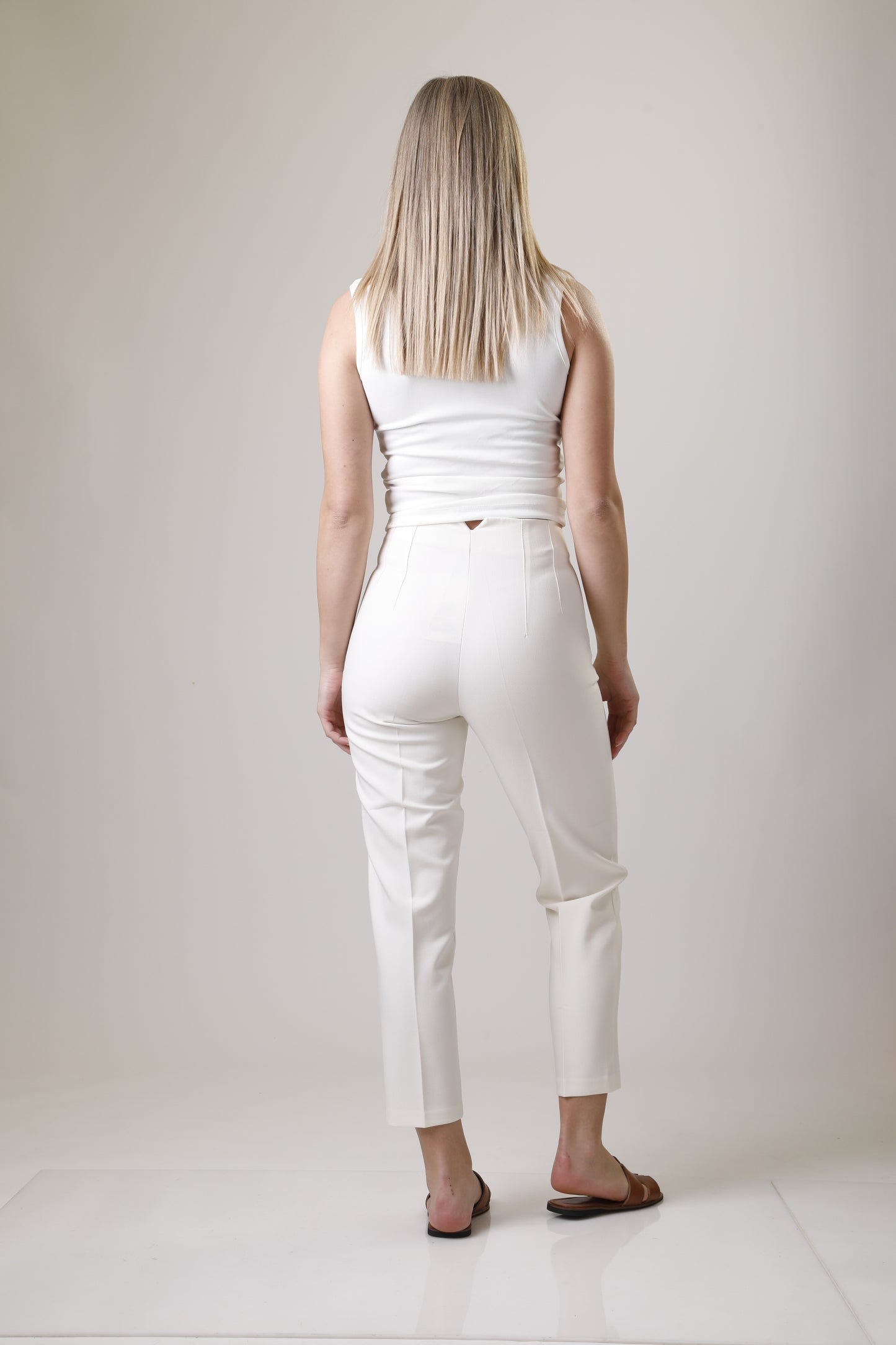 Trousers with Visible Seams