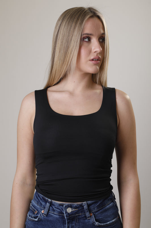 Polyamide top with wide straps