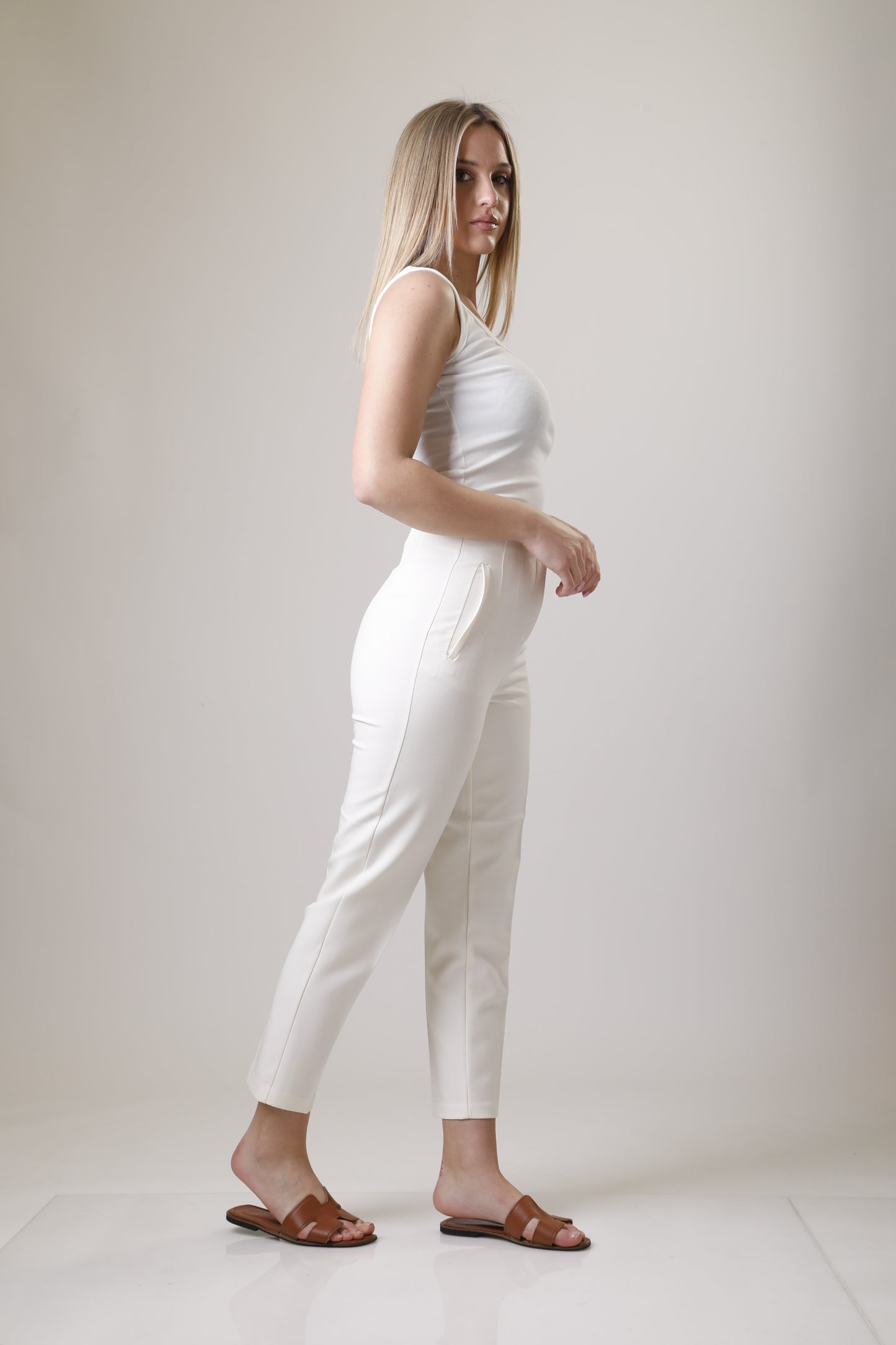 Trousers with Visible Seams