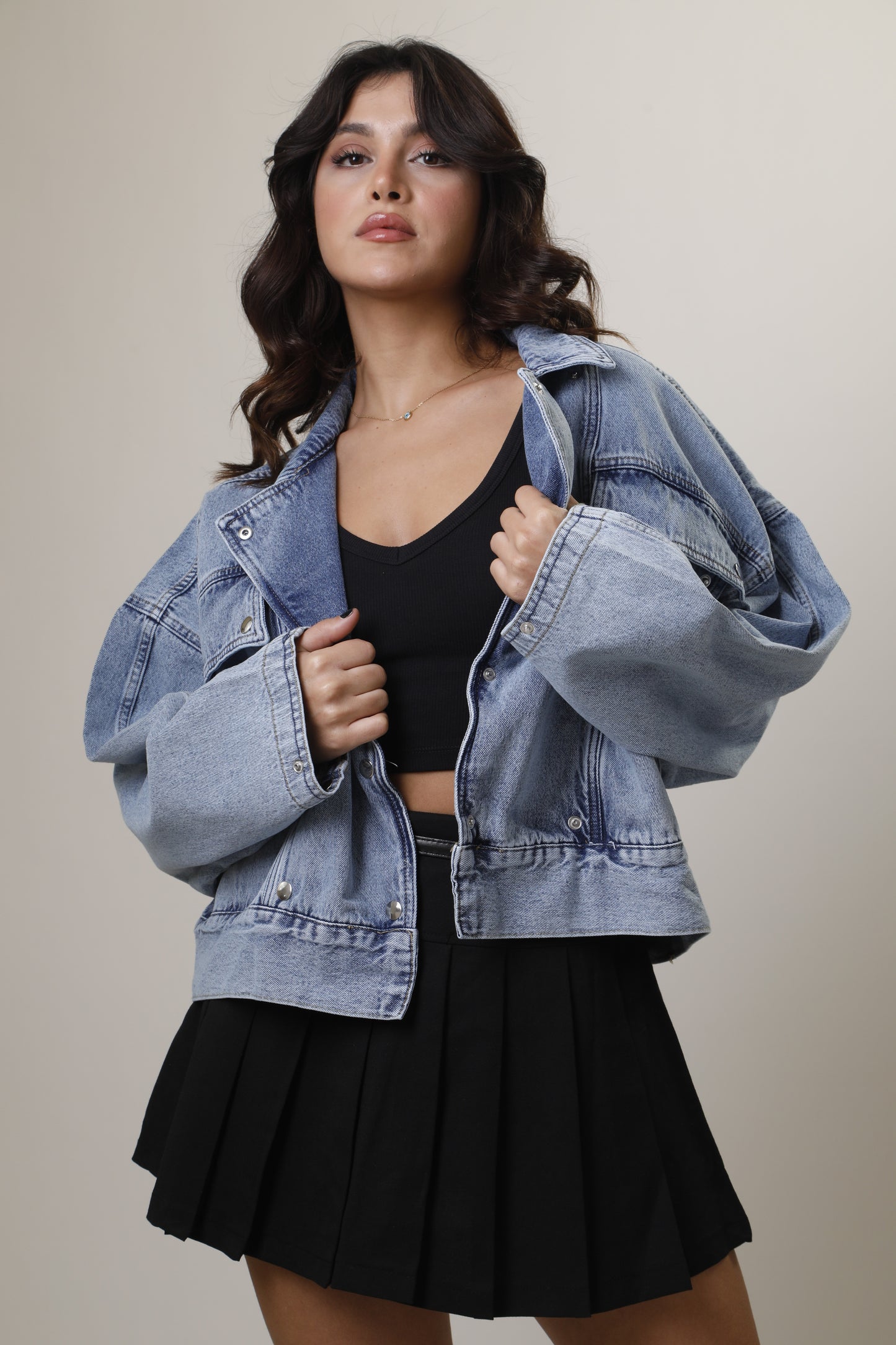 Bomber Jean Jacket