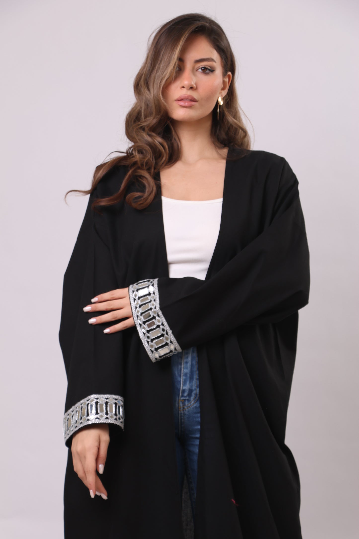 Silver Halo Abaya