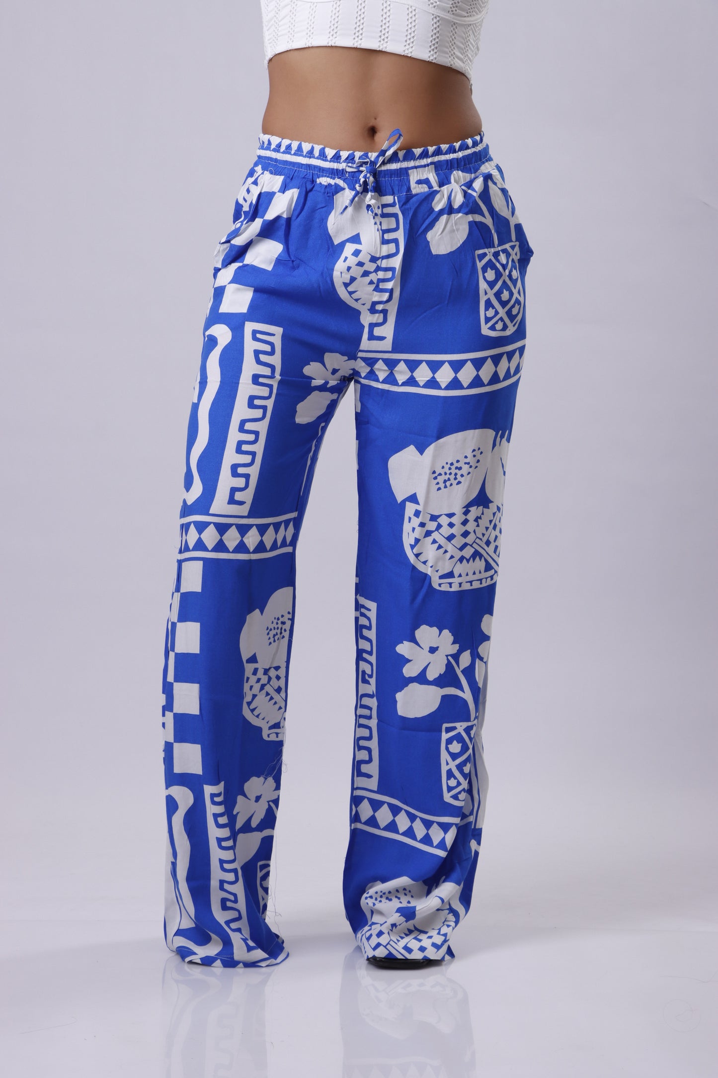 Printed Linen Pant