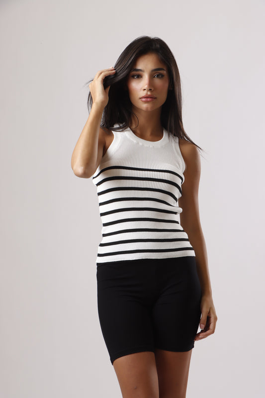 Exaggerated Striped Top