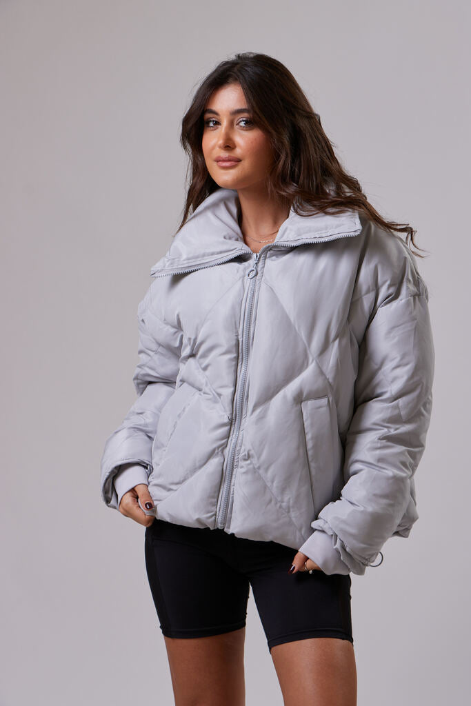 Grey Puffer Jacket