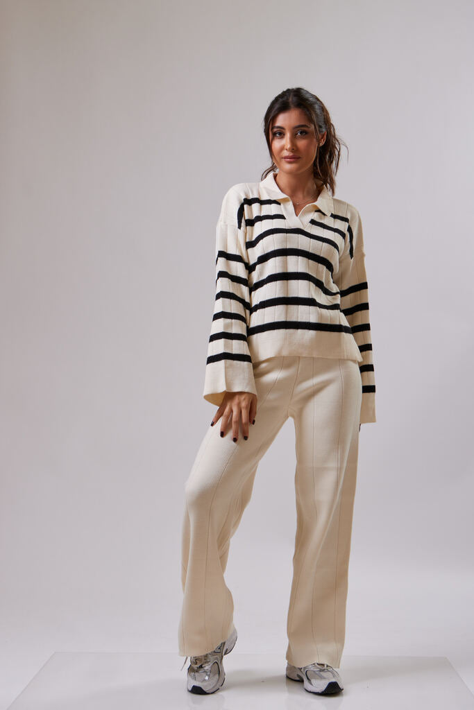 Striped Knit Set