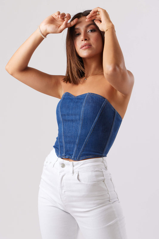 Denim Corset