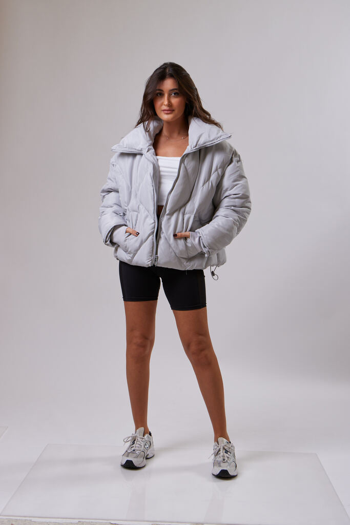 Grey Puffer Jacket