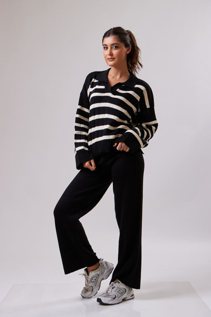 Striped Knit Set