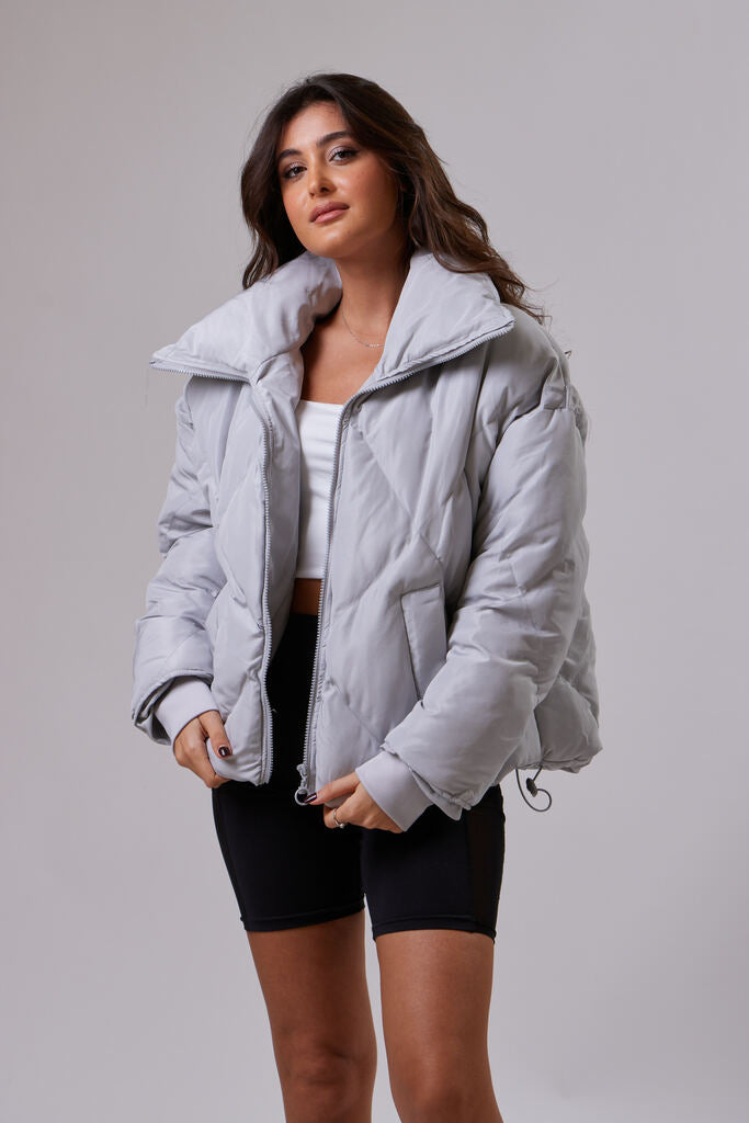 Grey Puffer Jacket