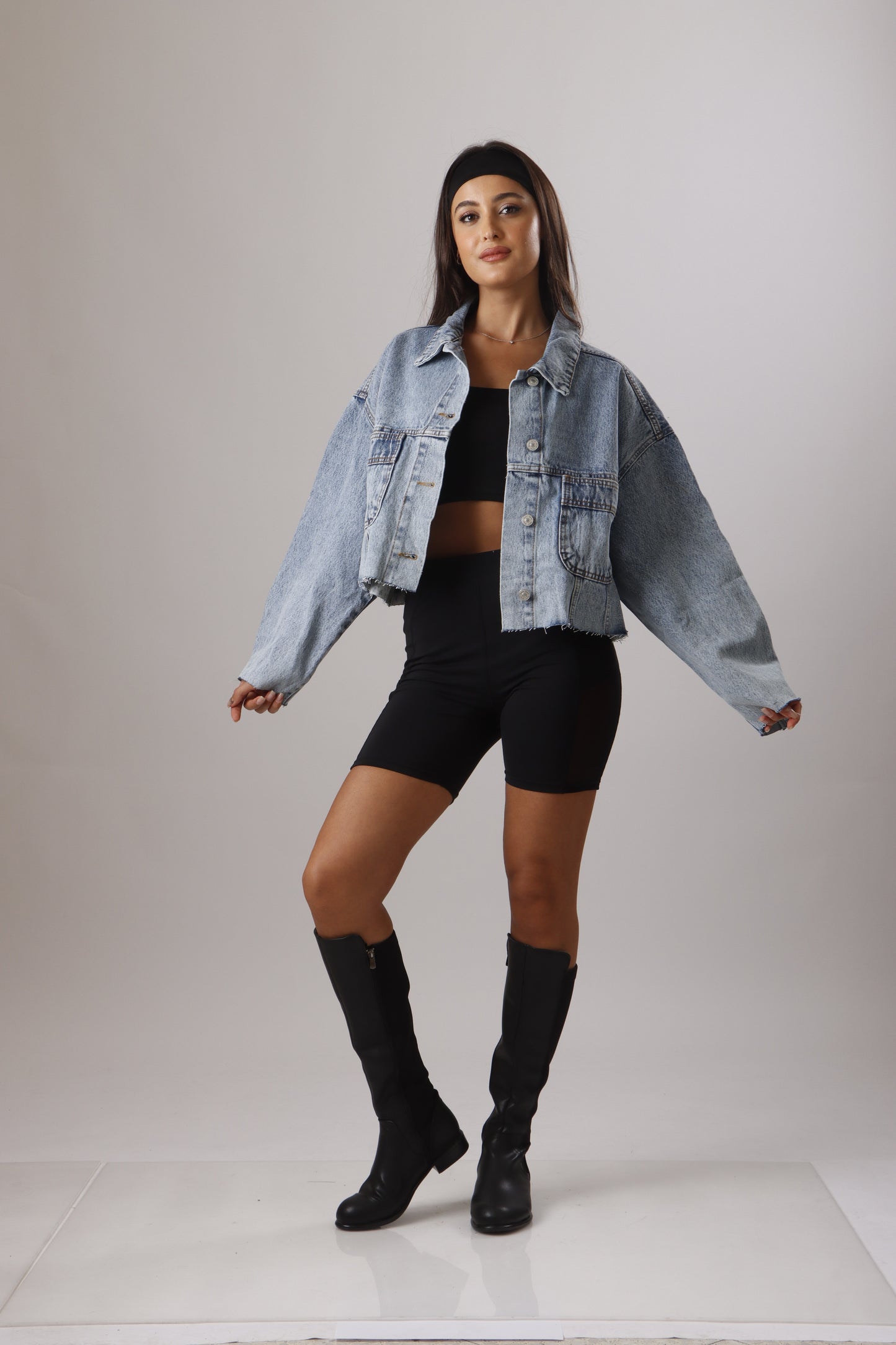 Cropped Denim Jacket